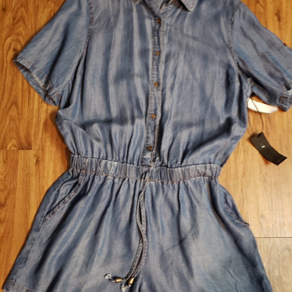 Denim Romper